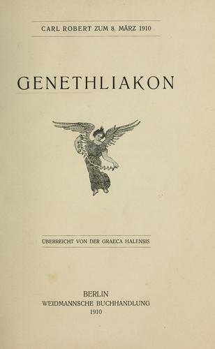 Cover for Genethliakon