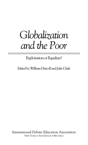 Cover for Globalization and the poor