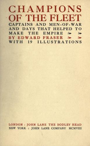 Cover for Champions of the fleet