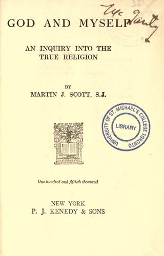 Cover for God and myself