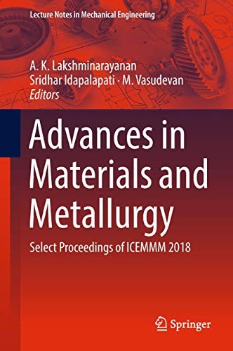Cover for Advances in Materials and Metallurgy