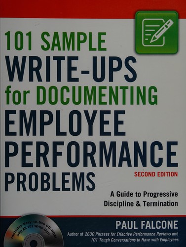 Cover for 101 Sample Write-Ups for Documenting Employee Performance Problems