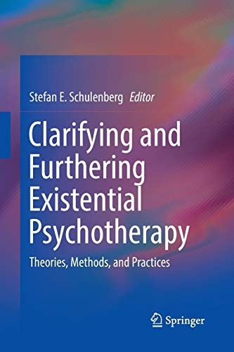 Cover for Clarifying and Furthering Existential Psychotherapy