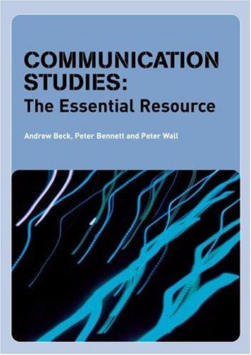 Cover for Communication Studies