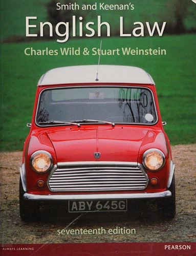 Cover for Smith and Keenan's English Law