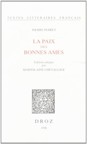 Cover for La paix des bonnes ames