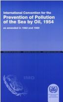 Cover for International Convention for the Prevention of Pollution of the Seaby Oil, 1954