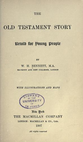 Cover for The Old Testament story retold for young people