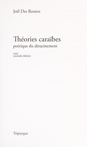 Cover for Théories caraïbes