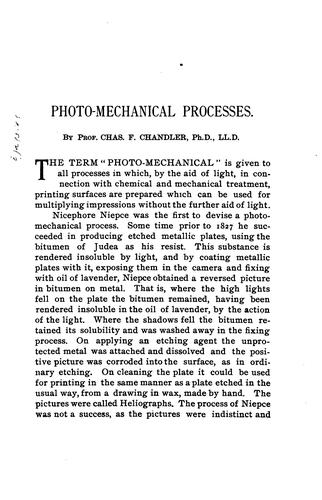 Cover for Photo-mechanical Processes...