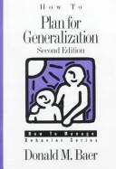 Cover for How to plan for generalization