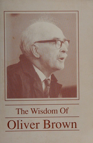 Cover for The wisdom of Oliver Brown