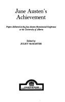 Cover for Jane Austen's achievement