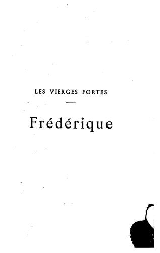 Cover for Frédérique