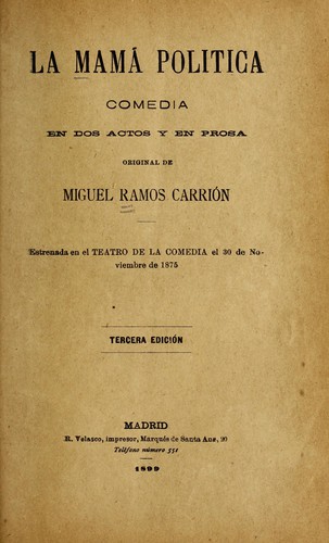 Cover for La mamá política