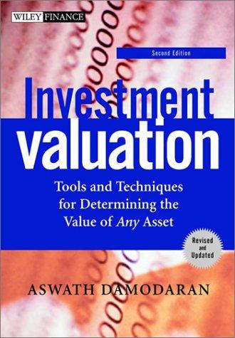 Cover for Investment Valuation