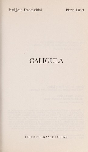 Cover for Caligula