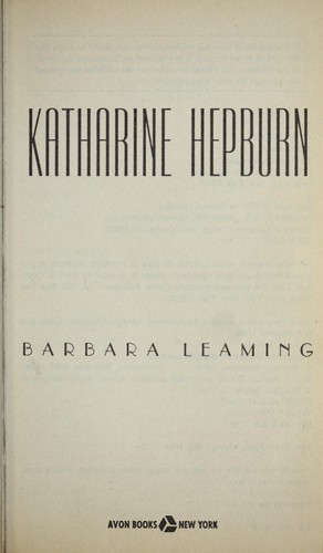 Cover for Katharine Hepburn