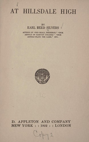 Cover for At Hillsdale high