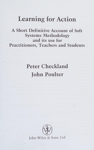 Cover for Learning for action