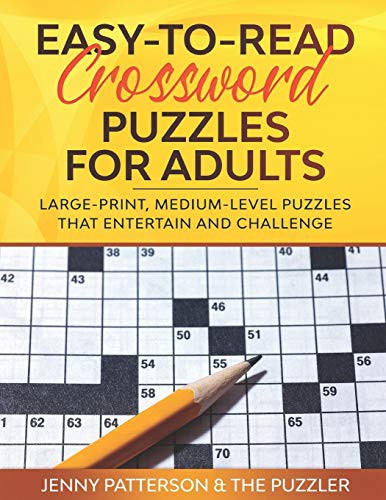 Cover for EASY-TO-READ CROSSWORD PUZZLES FOR ADULTS