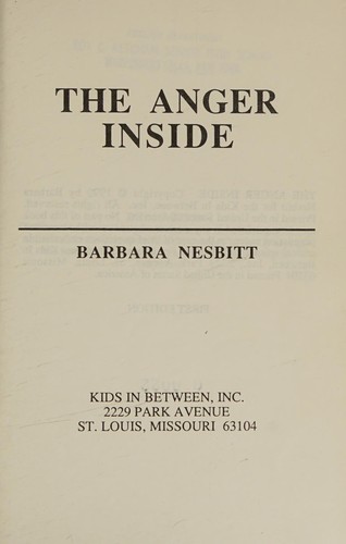 Cover for The Anger Inside