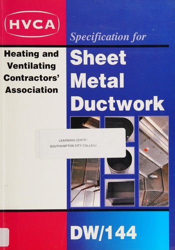 Cover for Specification for sheet metal ductwork
