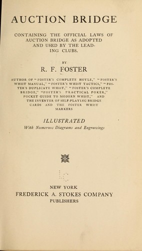 Cover for Auction bridge