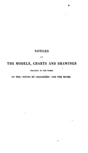 Cover for Notices on the Models, Charts and Drawings Relating to the Works of the "Ponts Et Chaussées" and ...