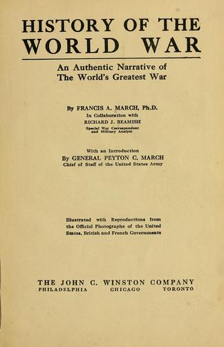 Cover for History of the world war