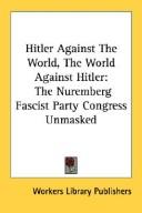 Cover for Hitler Against The World, The World Against Hitler
