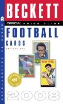 Cover for The Official Beckett Price Guide to Football Cards 2008, 27th Edition (Official Price Guide to Football Cards)