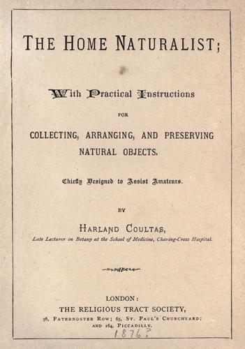 Cover for The home naturalist
