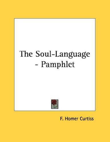 Cover for The Soul-Language - Pamphlet