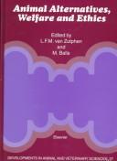 Cover for Animal Alternatives, Welfare and Ethics. Developments in Animal and Veterinary Sciences, Volume 27