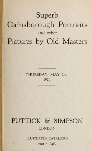 Cover for Catalogue of Pictures by Old Masters