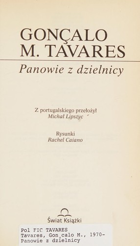 Cover for Panowie z dzielnicy