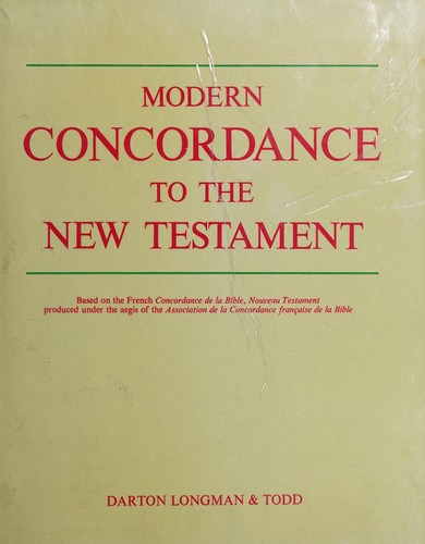 Cover for Modern concordance to the New Testament