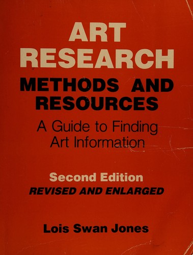 Cover for Art research methods and resources