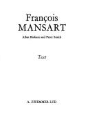 Cover for François Mansart