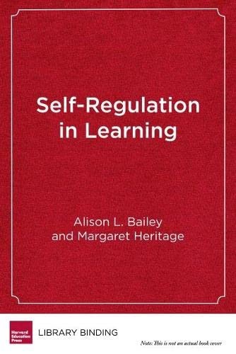 Cover for Self-Regulation in Learning