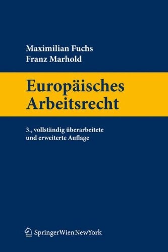 Cover for Europäisches Arbeitsrecht (Springers Handbücher der Rechtswissenschaft) (German Edition)