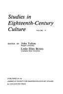 Cover for Studies in Eighteenth-Century Culture