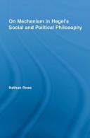 Cover for On Mechanism in Hegel's Social and Political Philosophy (Studies in Philosophy)
