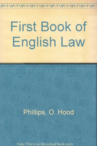 Cover for First book of English law.