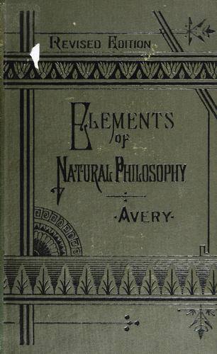Cover for Elements of natural philosophy