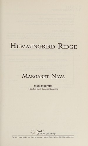 Cover for Hummingbird Ridge