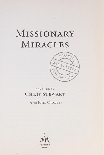 Cover for Missionary miracles