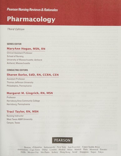 Cover for Pharmacology