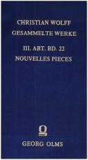 Cover for Nouvelles pièces sur les erreurs prétendues de la philosophie de Mons. Wolf